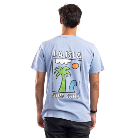 Remera La Isla Elementos Bay blue mineral