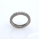 Anillo sin fin en oro 18k blanco y brillantes Anillo sin fin en oro 18k blanco y brillantes
