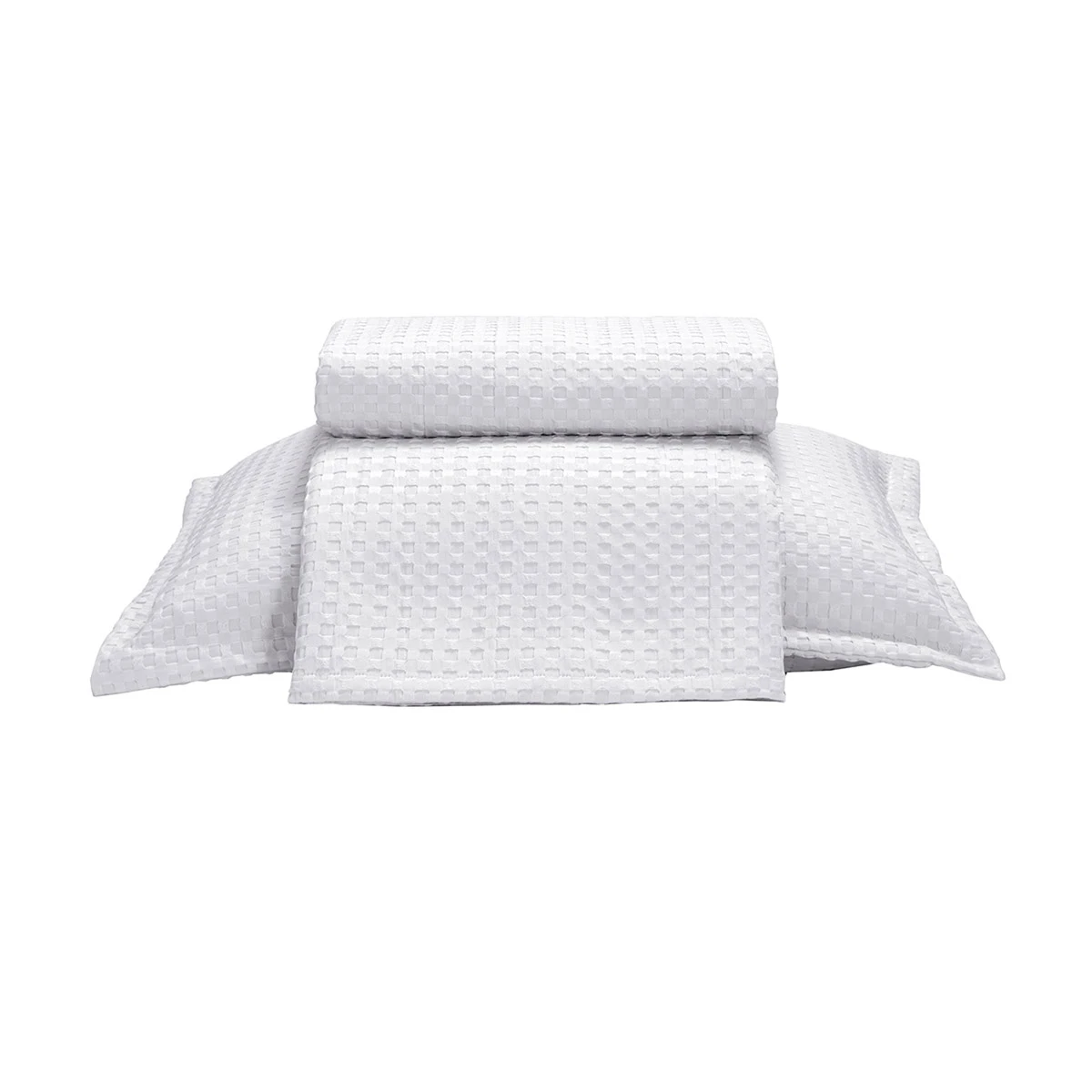 Juego Colcha y Funda Dohler Provenza 1 Plaza 100% Microfibra - BLANCO 