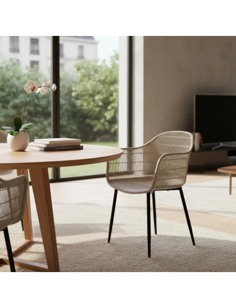 SILLA SYDNEY PP/METAL BEIGE SILLA SYDNEY PP/METAL BEIGE