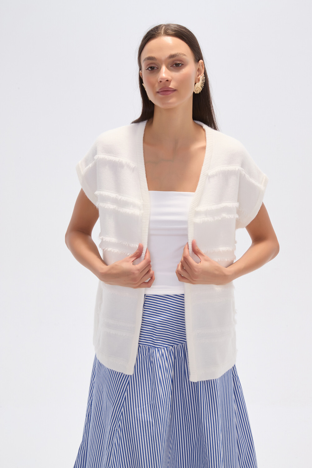 Poncho Punchy Marfil / Off White