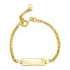 Pulsera Identidad Singapur-Oro bajo-Sin Piedra-PU8018 sinpiedra