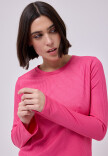 Remera Flora Fucsia
