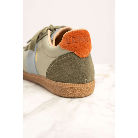 Zapatilla Cuero Combinada Safari