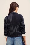 SACO STRIPES CROP Azul