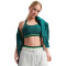 UA Crossback Mid Bra-RED GRN-338