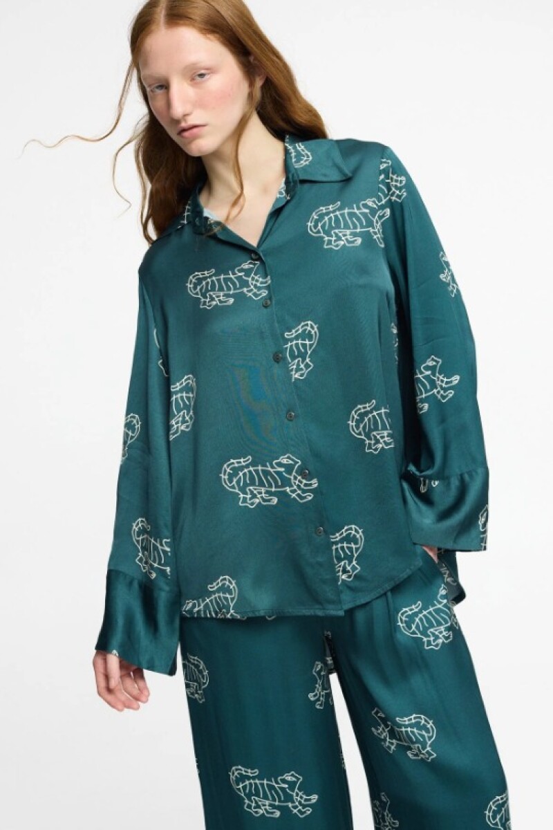 MARTI SHIRT Verde Petroleo