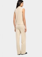 Pantalón De Punto Con Mezcla De Lana beige