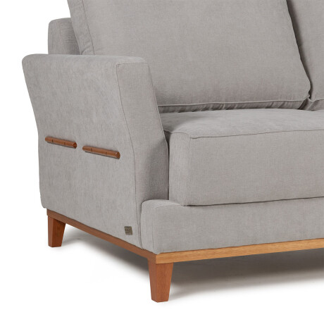 Rinconera Amadeus - Tela Microfibra - Chaise Derecho 2228 (Gris)