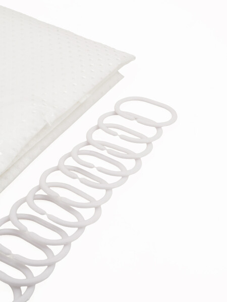 CORTINA POLIESTER DIAMANTE BLANCO