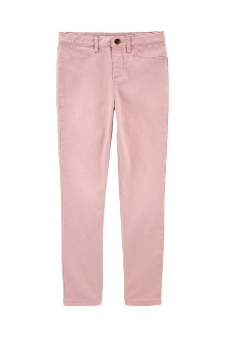 Pantalón de sarga, rosado. Talles 6-8 Sin color