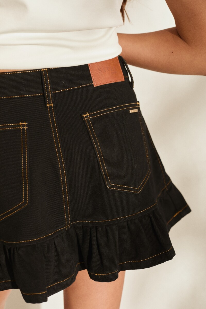 PRE VENTA FALDA ULA DENIM Negro