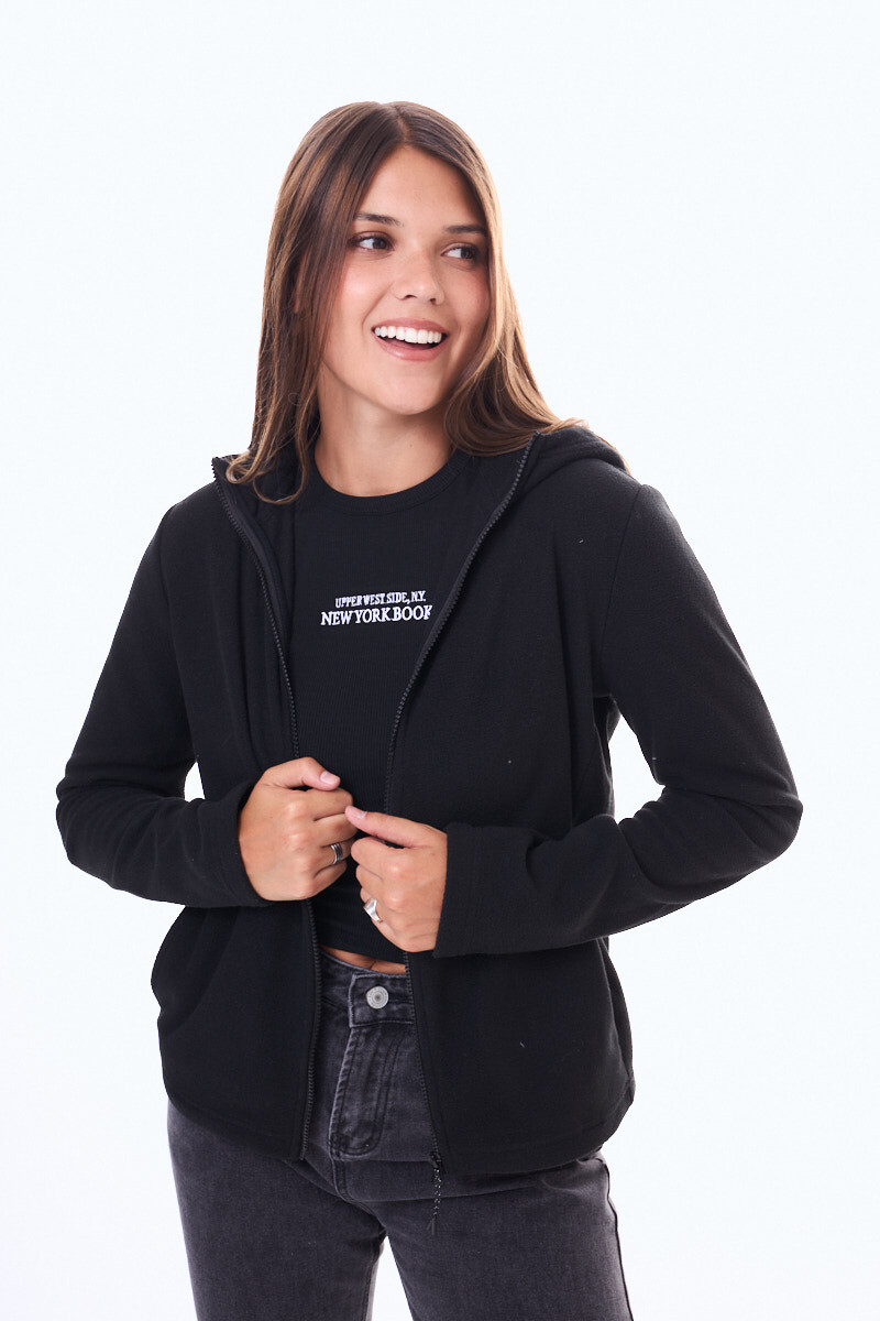 Campera de micropolar Tarifa Negro