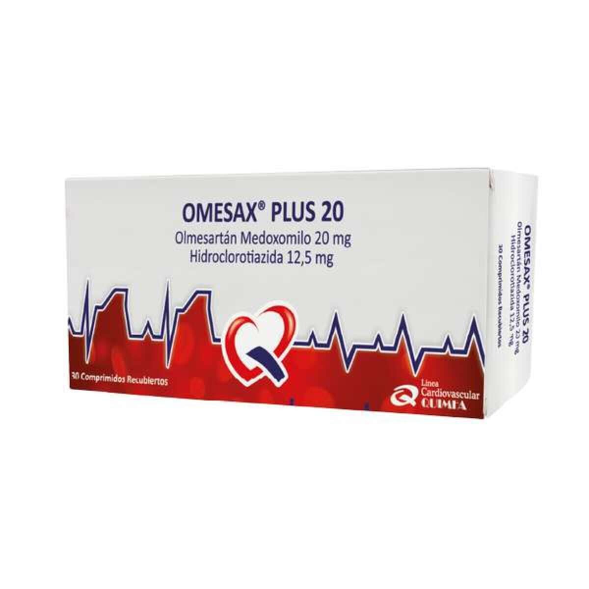 OMESAX PLUS 20 MG. CJ X 30 COMP. REC. 