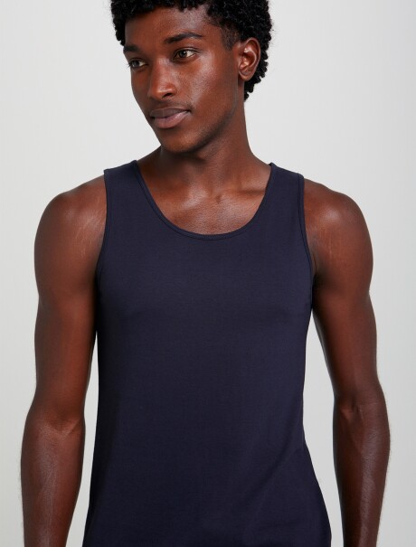 MUSCULOSA BÁSICA MASCULINA AZUL OSCURO