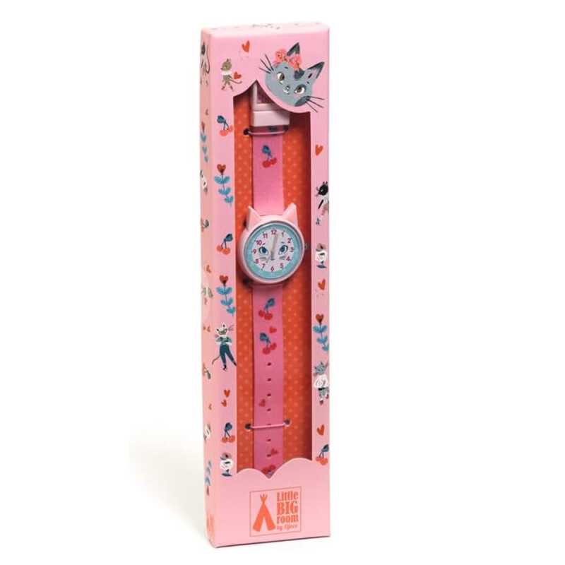 Reloj infantil Gato Ticlock Djeco Reloj infantil Gato Ticlock Djeco