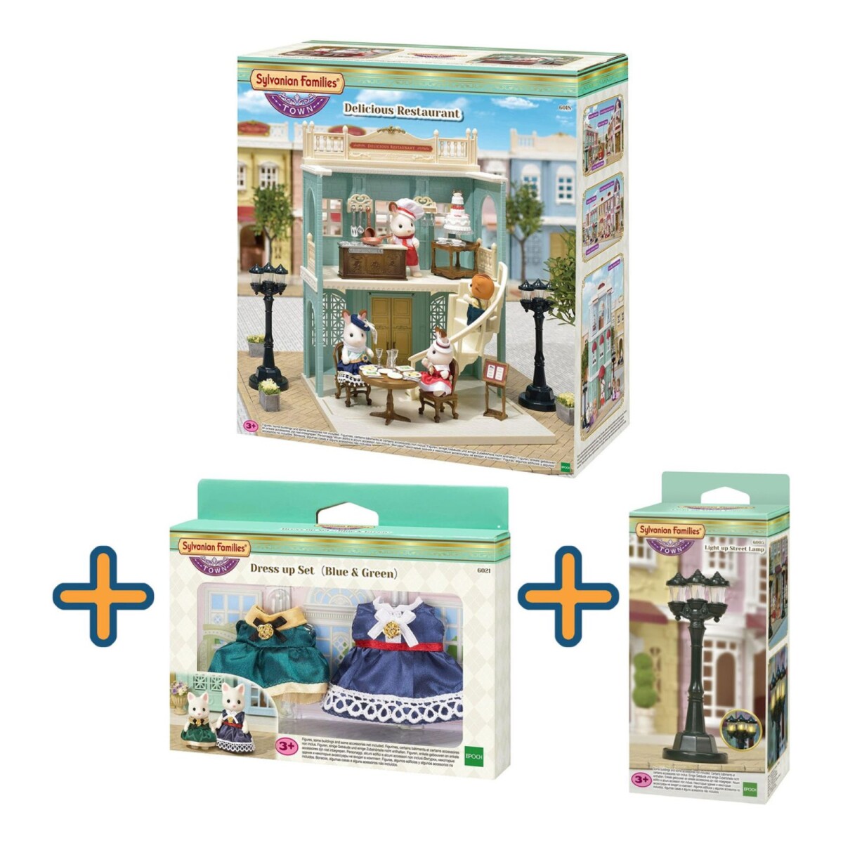 Sylvanian Families Restaurante Town Accesorios + Regalos 