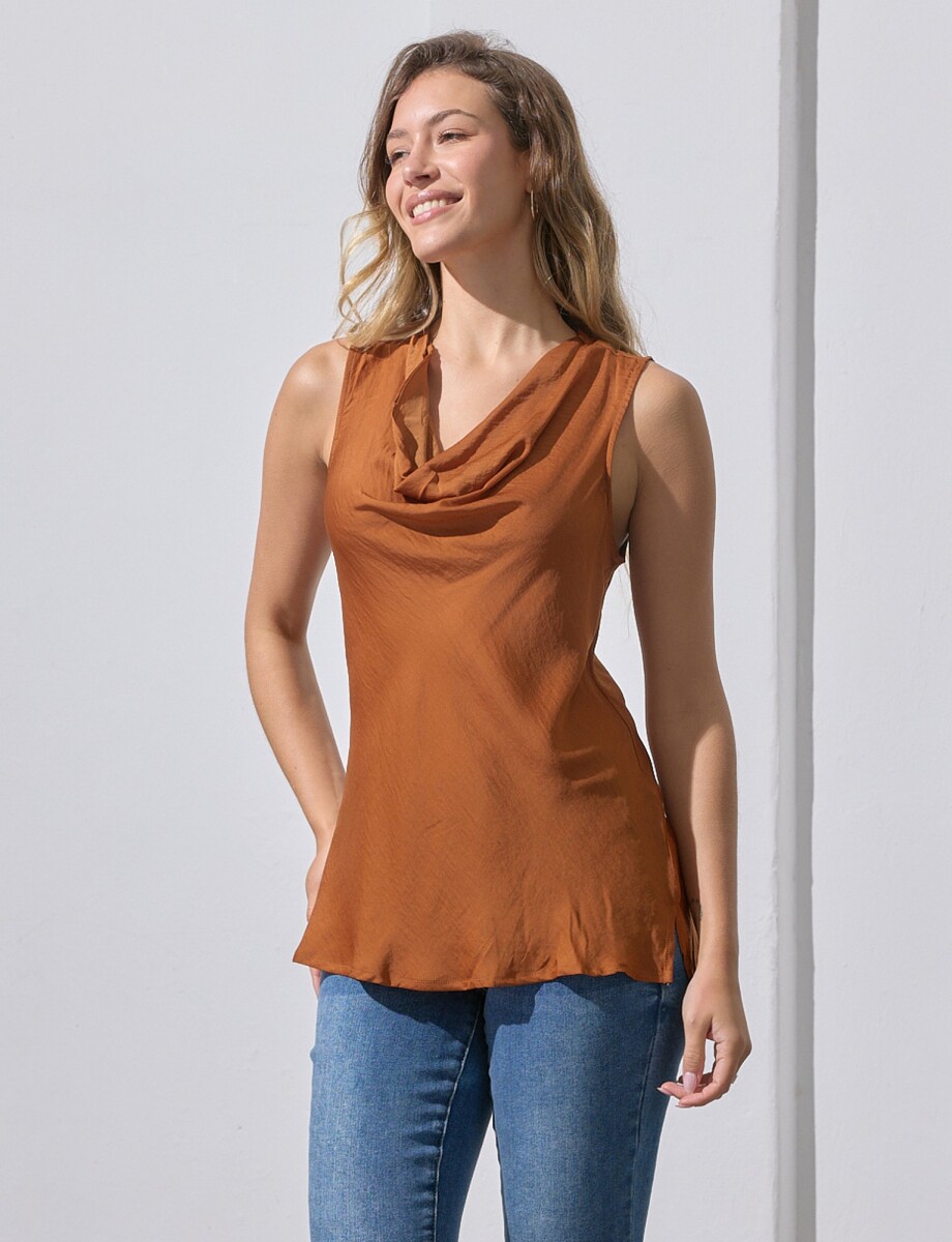 Blusa Solid - Terracota 