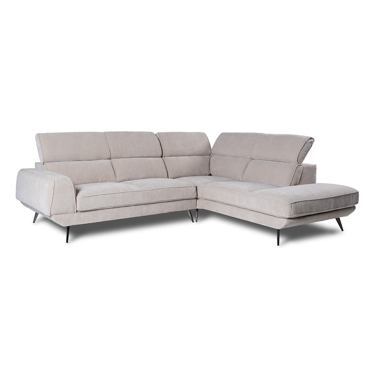 Rinconera Versatile - Tela Microfibra - Chaise Derecho - 6686-4 Beige 