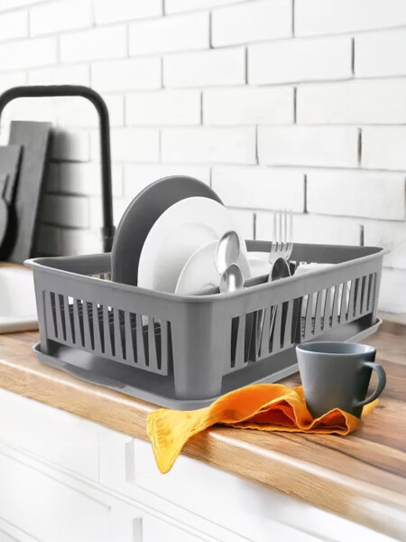 ESCURRIDOR C/ BANDEJA DREN GRIS