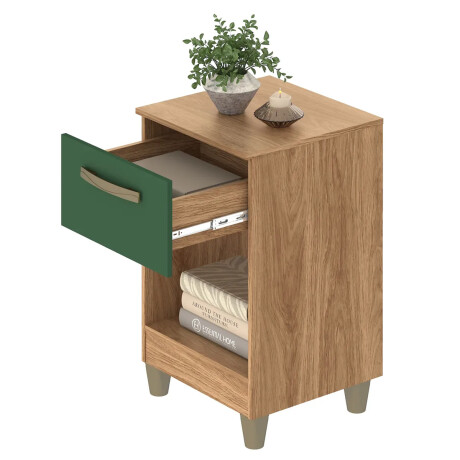 MESA DE LUZ O NOCHE DE 1 CAJÓN VERDE