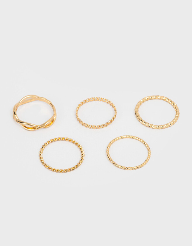 Sets Anillos De metal Set De Anillos De Metal - Dorado