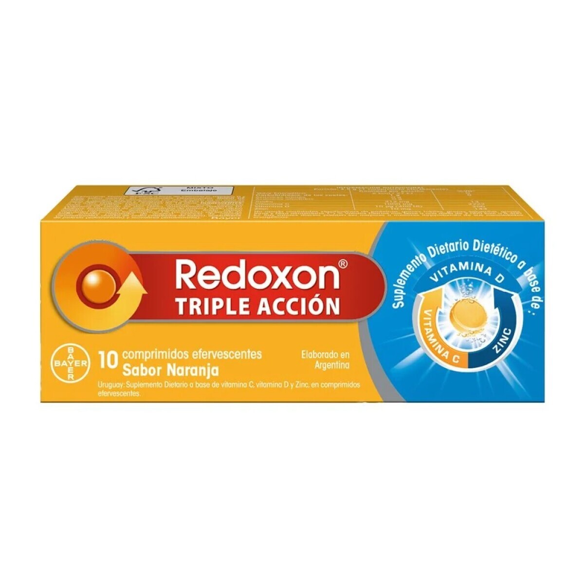 Redoxon Efervescente Triple Acción 10 Comp - Bayer 