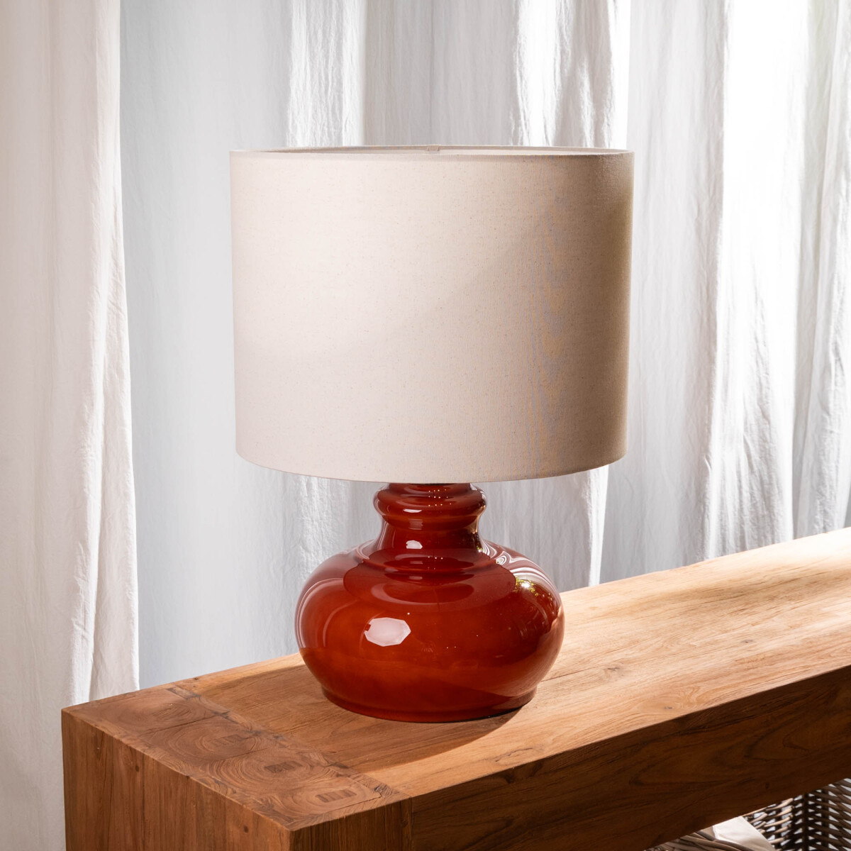 Base de lámpara, terracota 