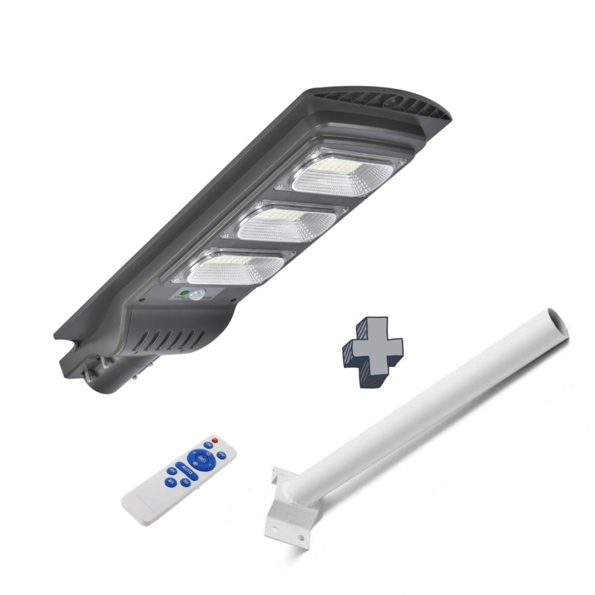 Luminaria Vial solar LED 60W IP65 INC BRAZO Y CONTROL REMOTO 