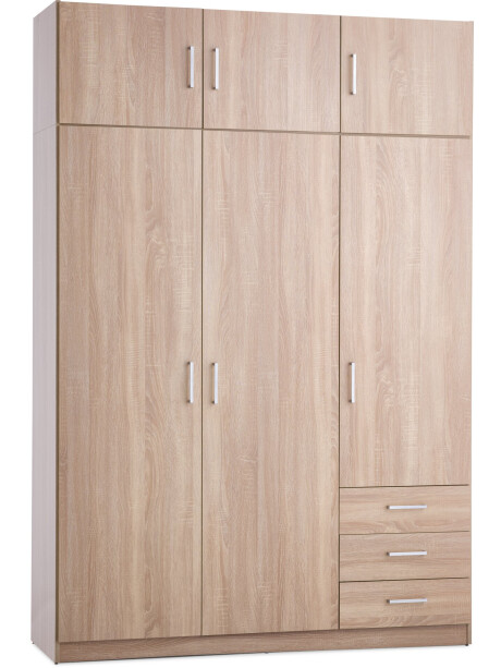 Armario FANDRUP 145x176 3 puertas 3 caj roble cl Armario FANDRUP 145x176 3 puertas 3 caj roble cl