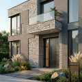 REVESTIMIENTO METAL SIDING MODELO LADRILLO GRIS PIEDRA IRREGULAR Revestimiento Metal Siding Modelo Ladrillo Gris Piedra Irregular