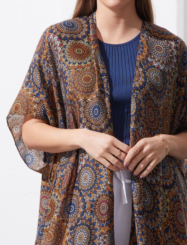 Kimono Printed MULTI/ANARANJADO