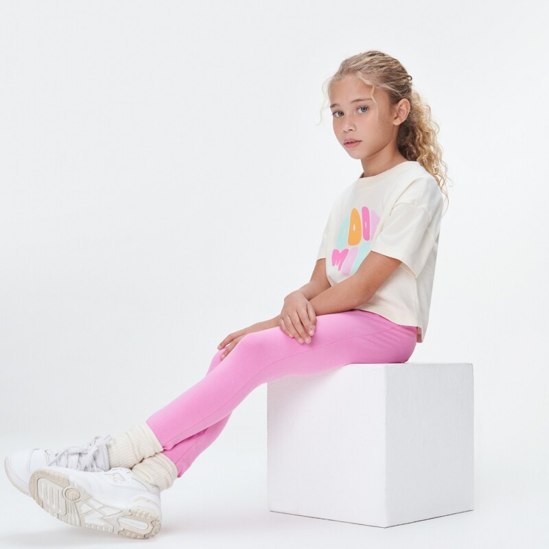 CALCA LEGGING FEM ROSA CLARO