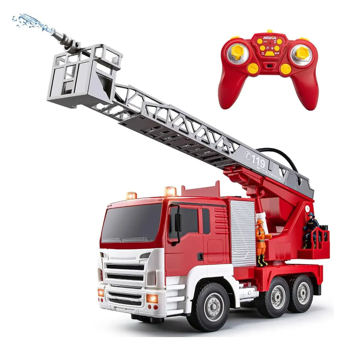 Camión De Bombero Eléctrico Control Remoto 2037 - CAMION BOMBEROS CONTROL REMOTO 2037 