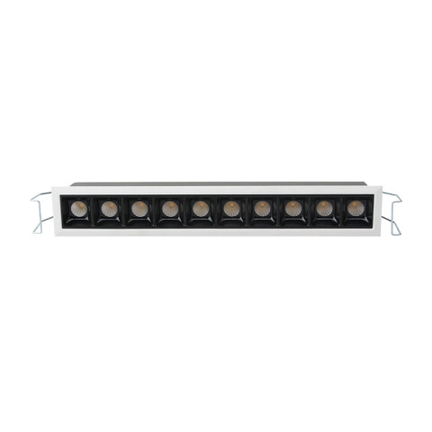 Downlight LED 10 módulo 20W cálida 280x45x49mm IX4446