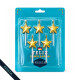 Vela Estrellas x5 Und Dorado