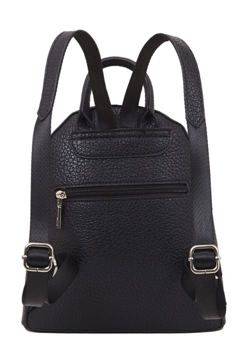 Mochila con bolsillo frontal Negro