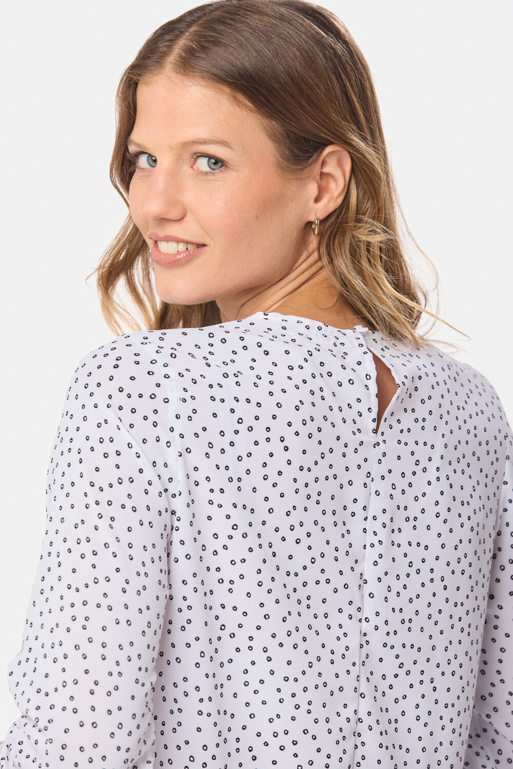 BLUSA ESTAMPADA CLÁSICA Burbujas