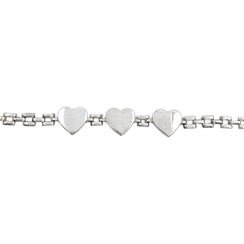 Pulsera Corazón-Plata 925-Sin piedra-PU3061 sinpiedra