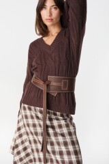 Faja Leather Elegant Marron