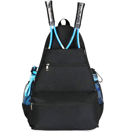 Mochila Bolso Raquetero Profesional Raquetas Tennis Negro