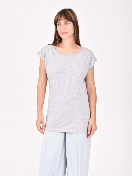 REMERA BASICA VELTO GRIS