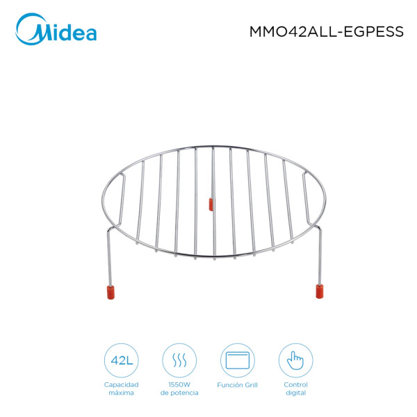 Microondas Midea Mmo42allegpe 42l HORNO MICROONDAS MIDEA 42L CON GRILL