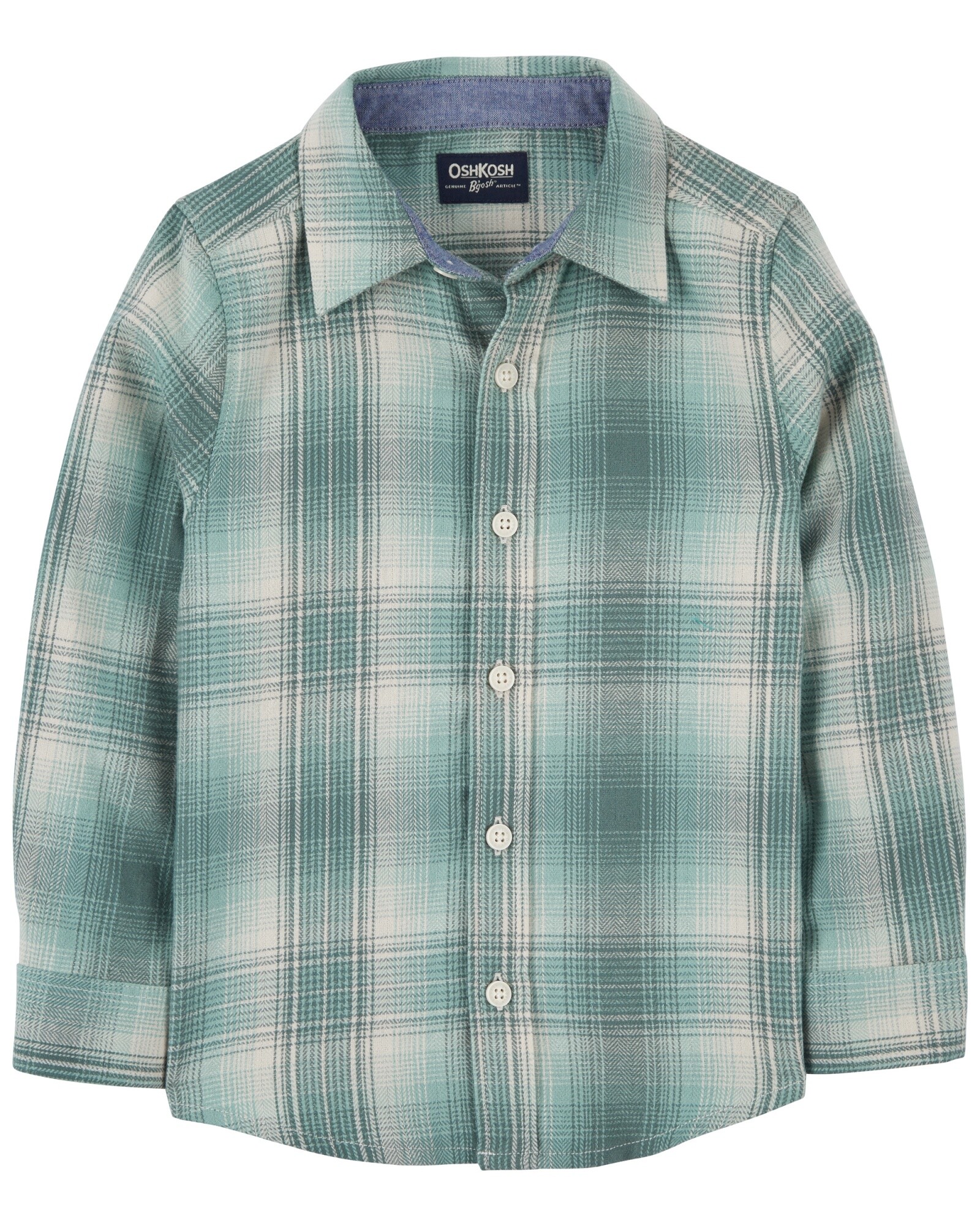 Camisa de franela, color menta Sin color