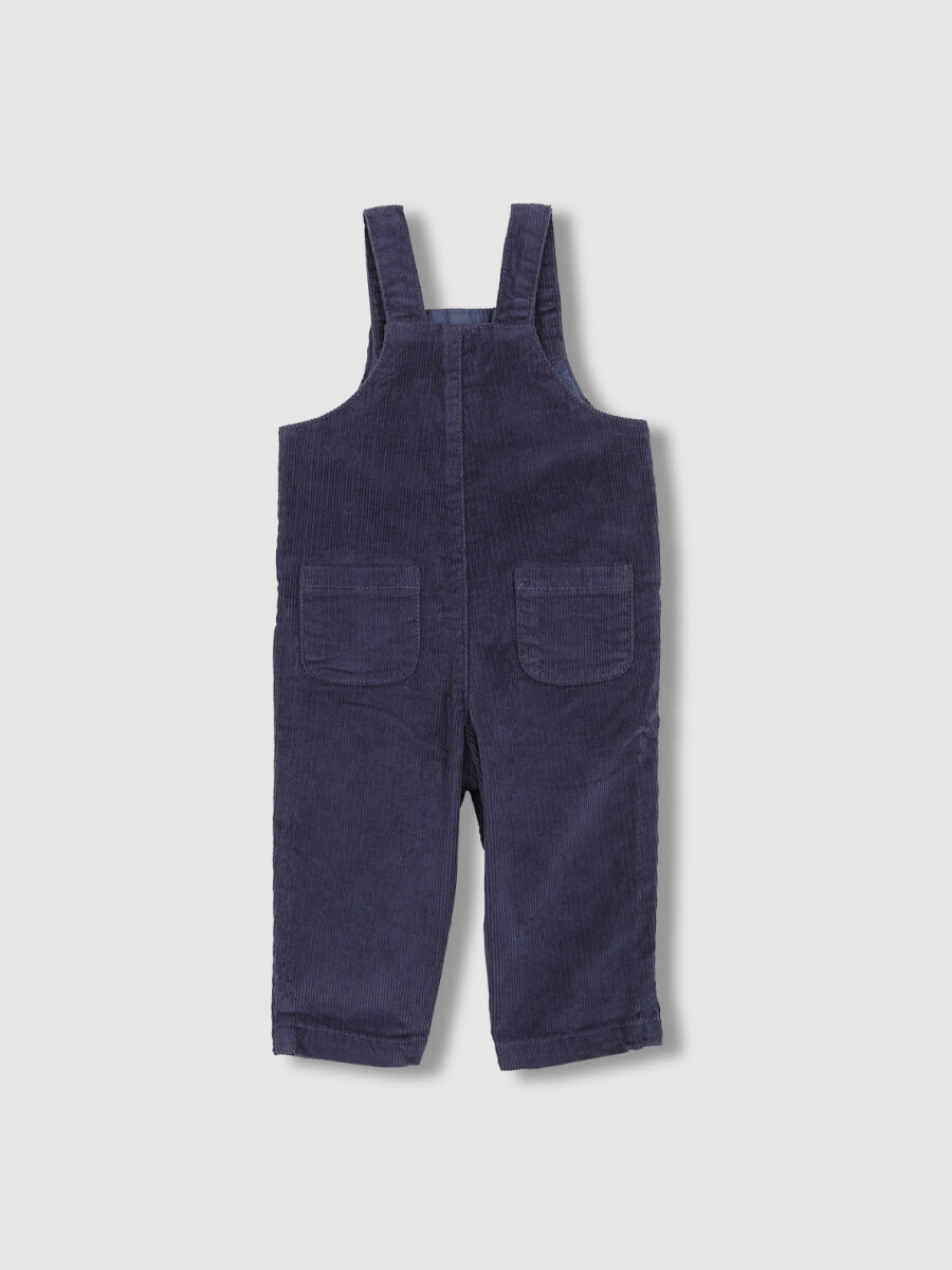 Peto Largo De Pana Azul Medio Oscuro