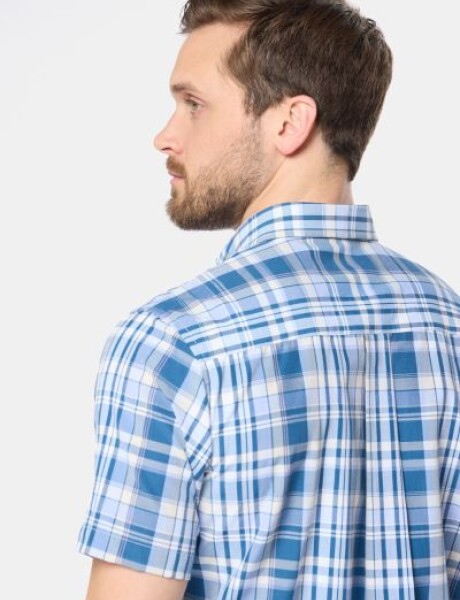 CAMISA SPORT A CUADROS Azul