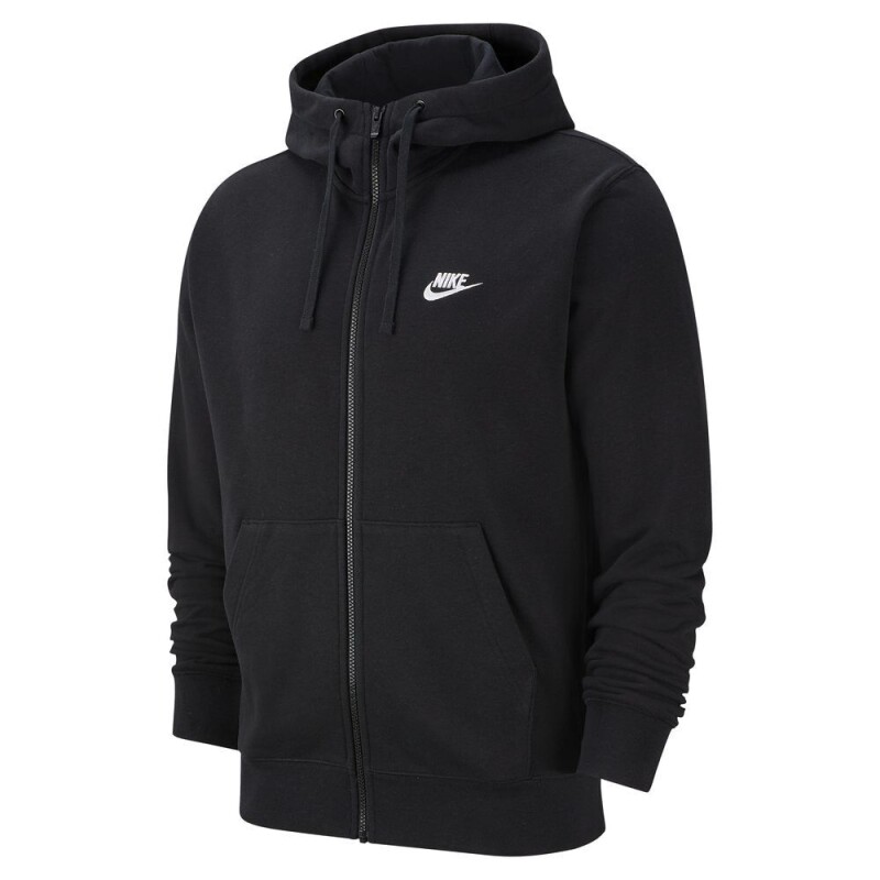 Abrigo Club Hoodie Con cierre Ft de Hombre Negro