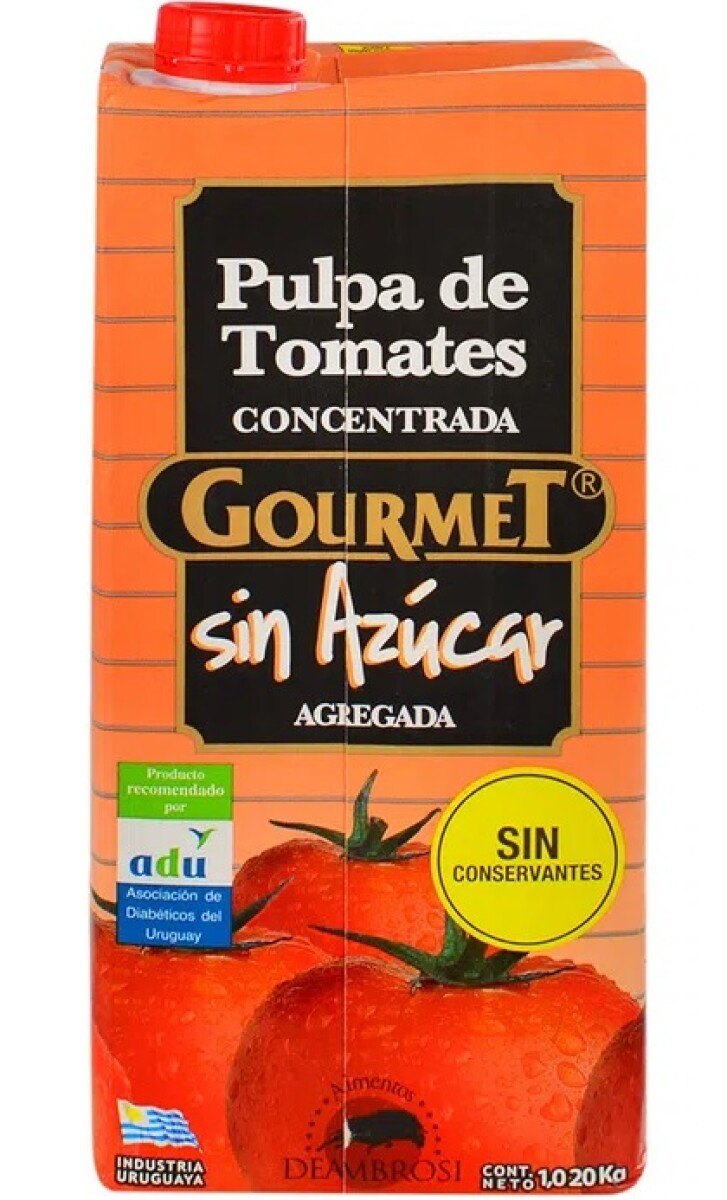 PULPA DE TOMATE GOURMET 1030G SIN AZUCAR 