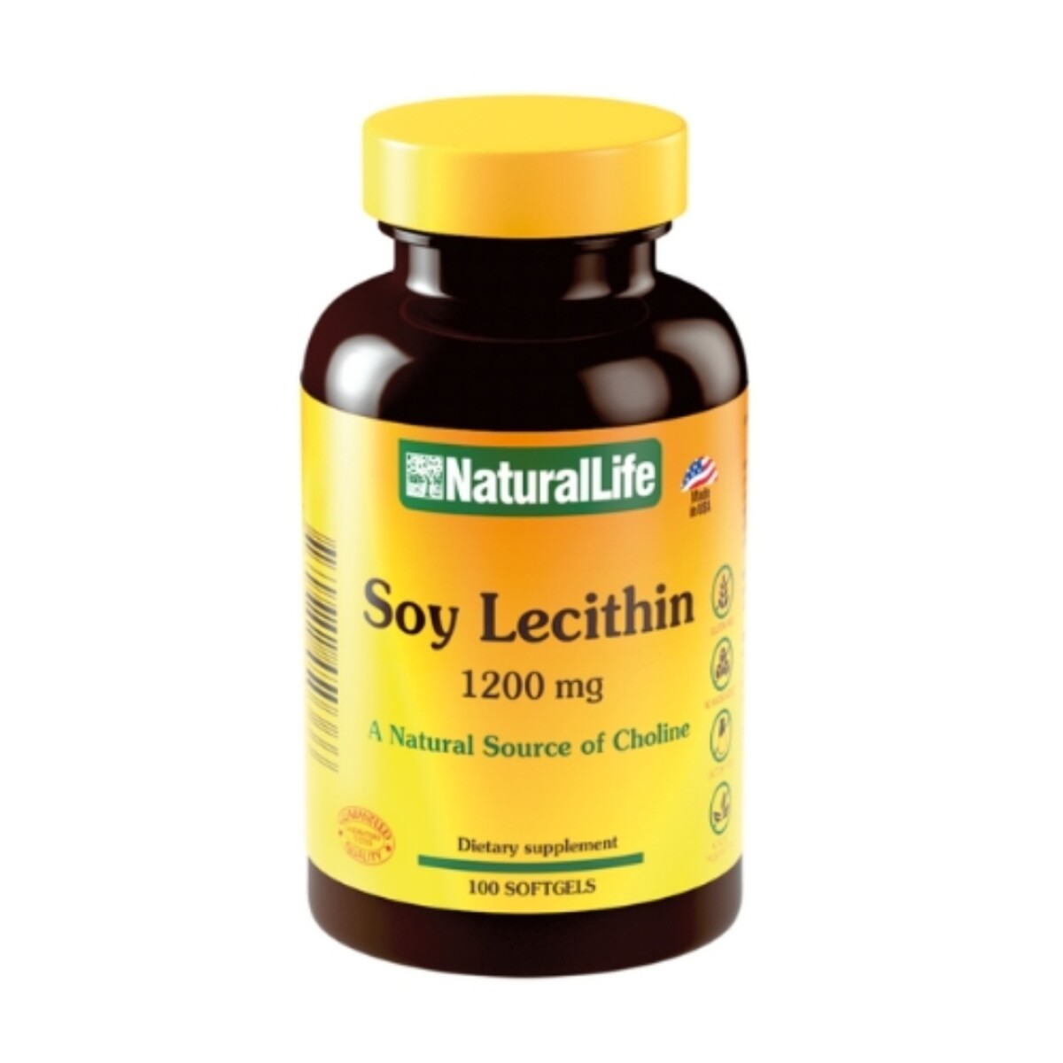 Lecitina 100 Cápsulas Natural Life 