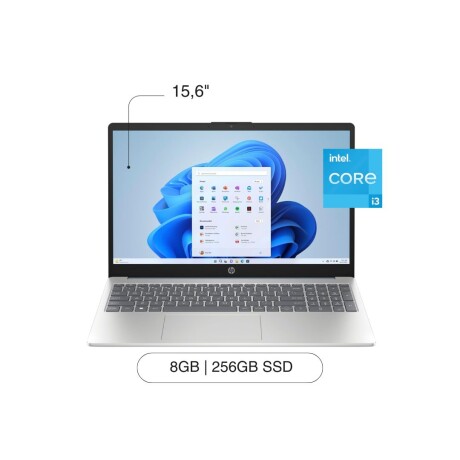 Notebook HP 15-FD0055TG 15.6' FHD 256GB SSD / 8GB RAM I3-N305 W11H Silver Notebook HP 15-FD0055TG 15.6' FHD 256GB SSD / 8GB RAM I3-N305 W11H Silver